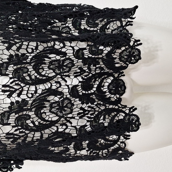 Torrid Black Witchy Whimsigoth Crochet See Through Boho Relaxed Fit Top Size 3X - Picture 3 of 14